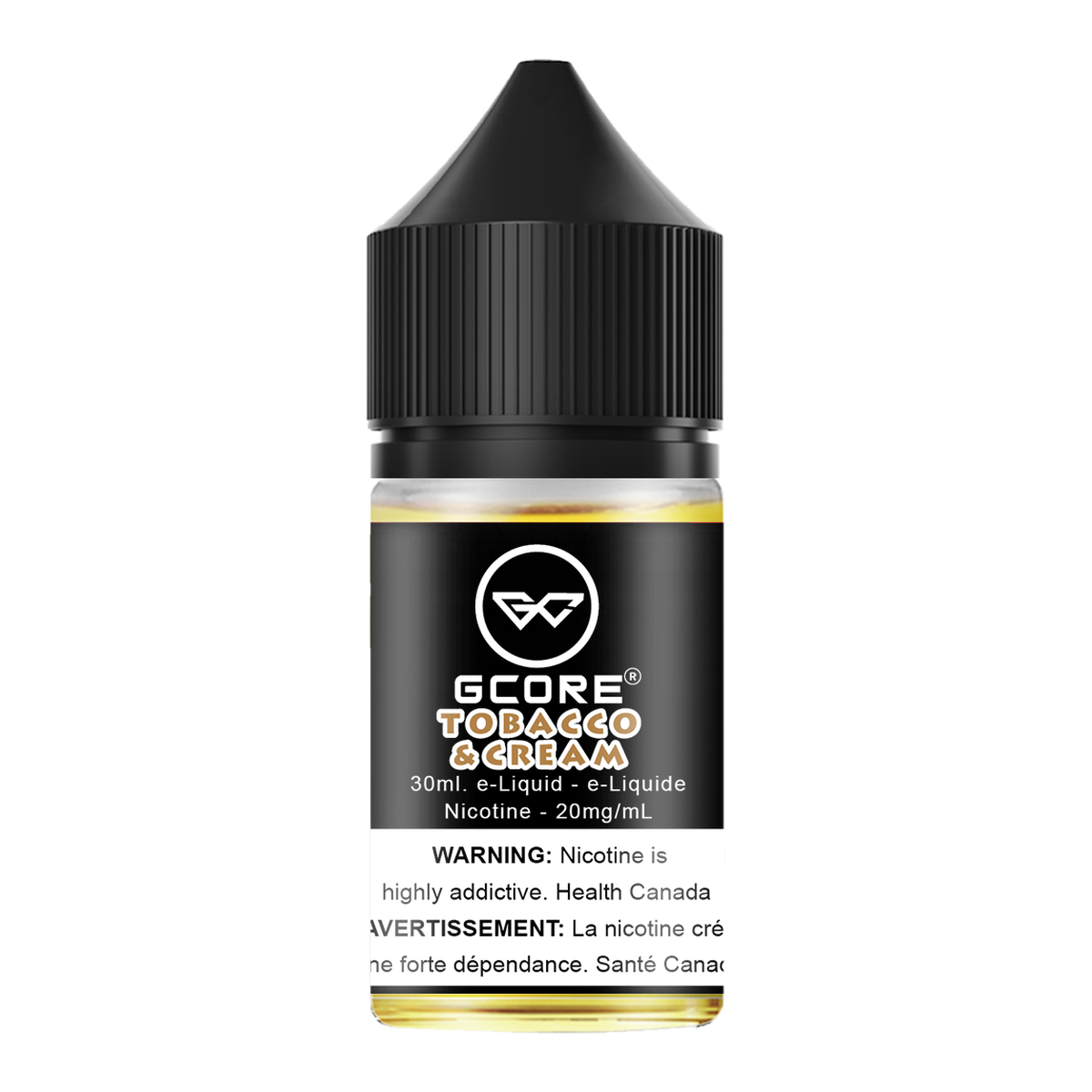 Gcore Salt Nic E-Juice 30mL Tobacco & Cream