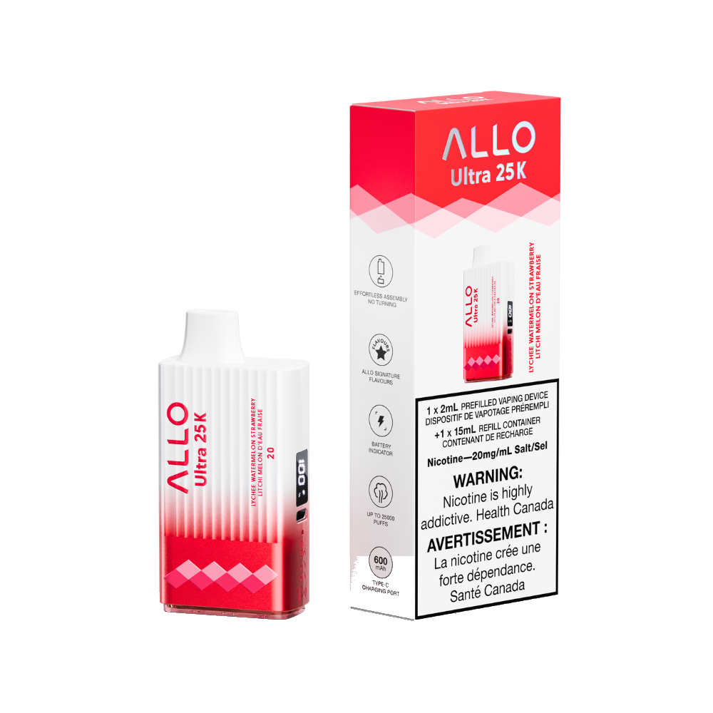 Allo Ultra 25K Lychee Watermelon Strawberry
