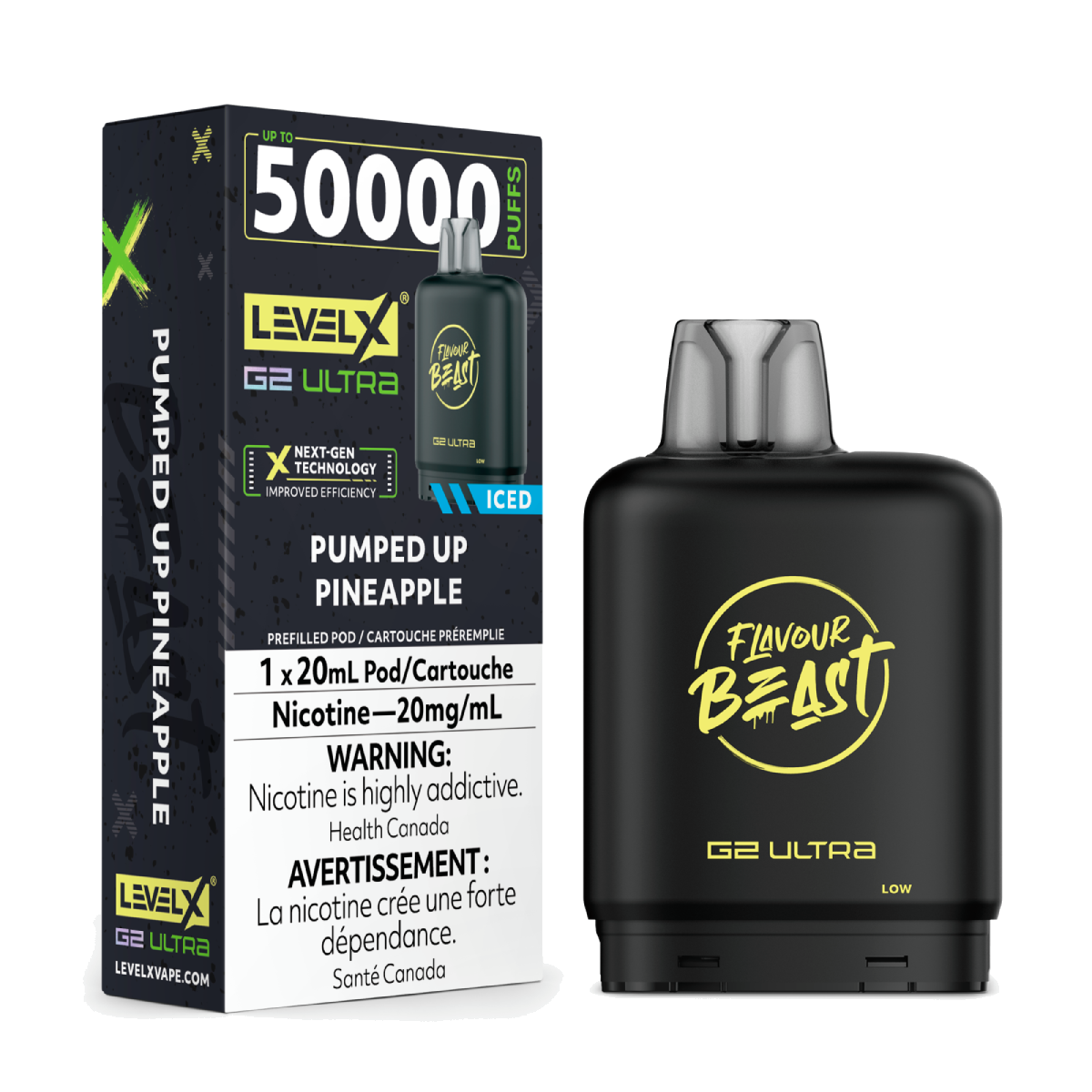Level X Flavour Beast 50k G2 Ultra Pods Pumped Up Pineapple