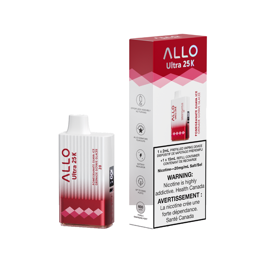Allo Ultra 25K Pomegranate Guava Ice