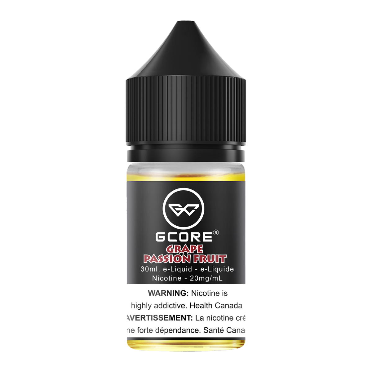 Gcore Salt Nic E-Juice 30mL Grape Passion Fruit
