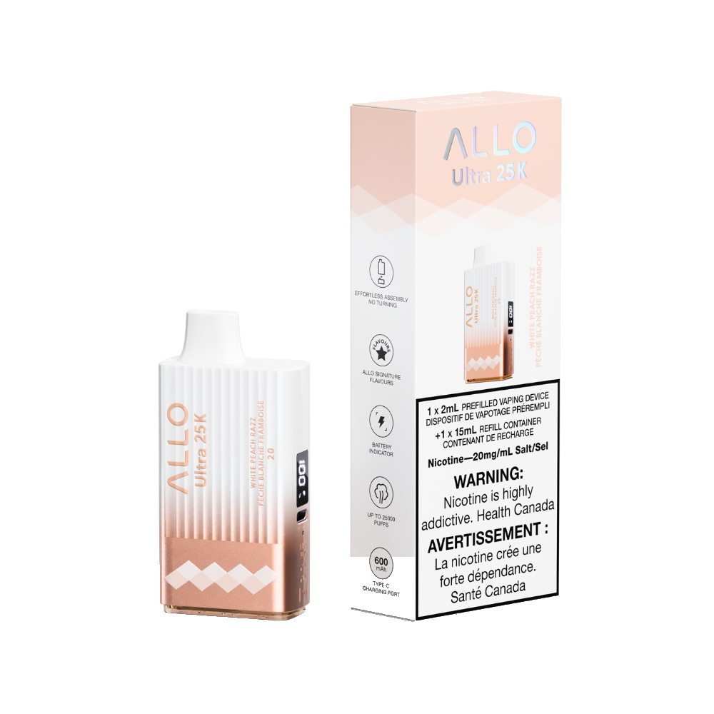 Allo Ultra 25K White Peach Razz