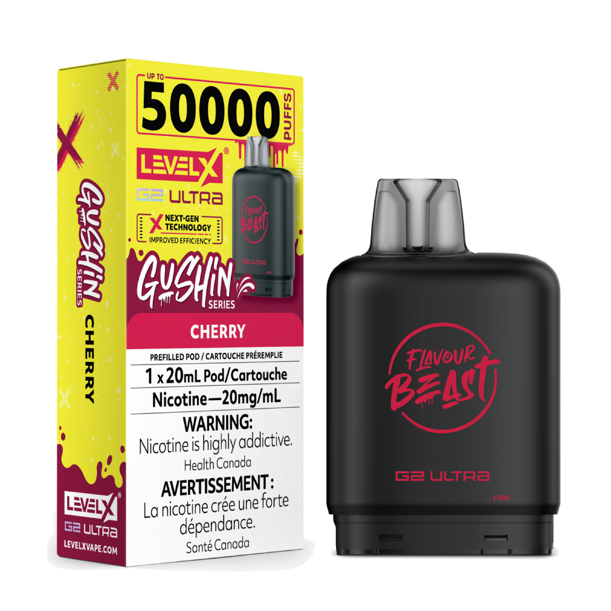 Level X Gushin 50k G2 Ultra Pods Cherry