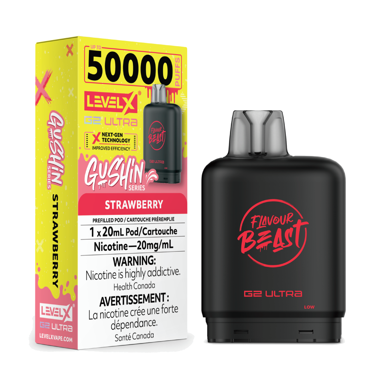 Level X Gushin 50k G2 Ultra Pods Strawberry