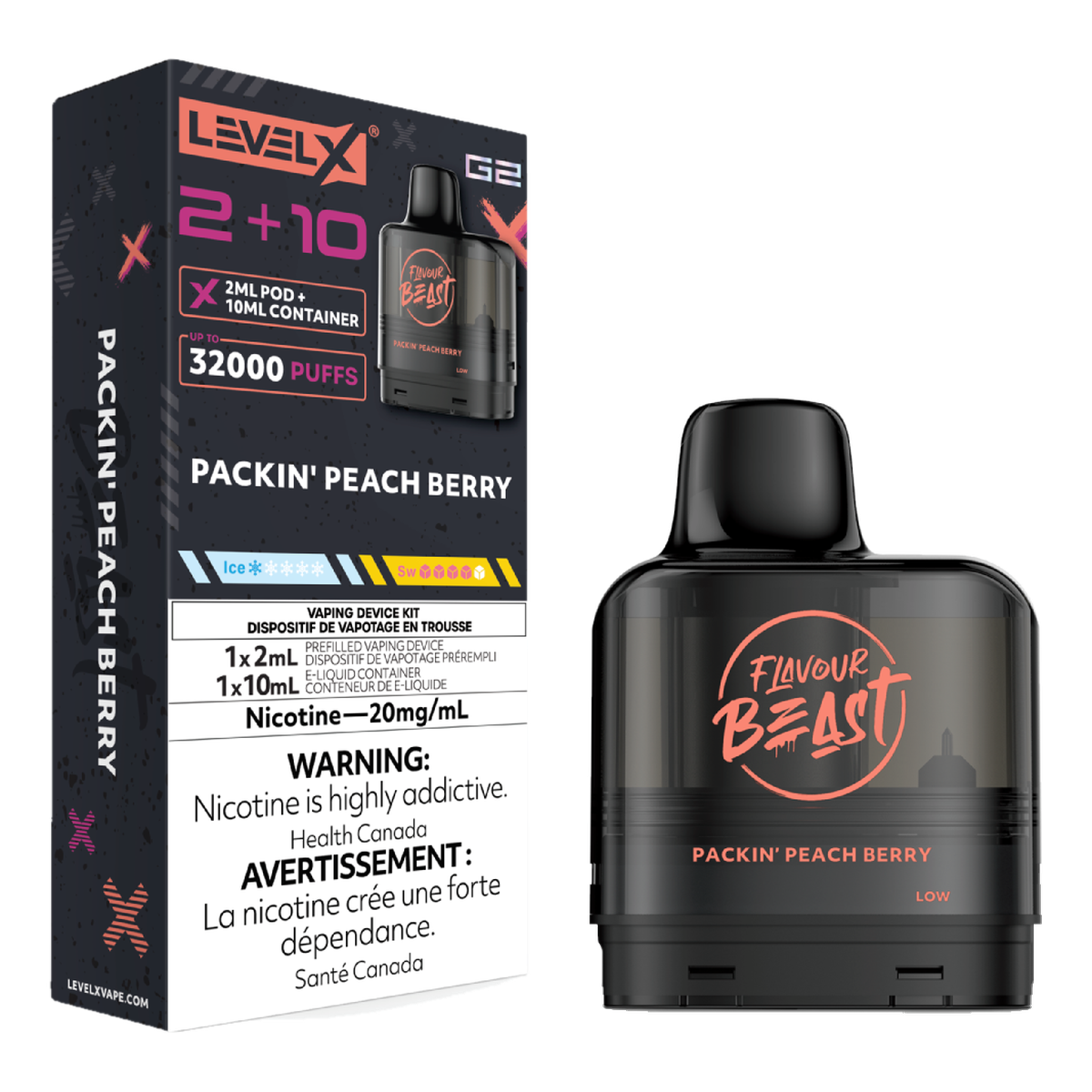 Level X Flavour Beast 32k G2 2+10 Pods