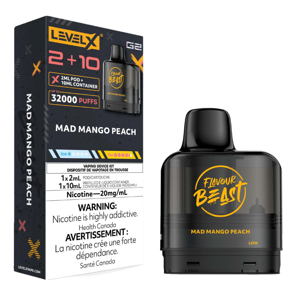 Level X Flavour Beast 32k G2 2+10 Pods