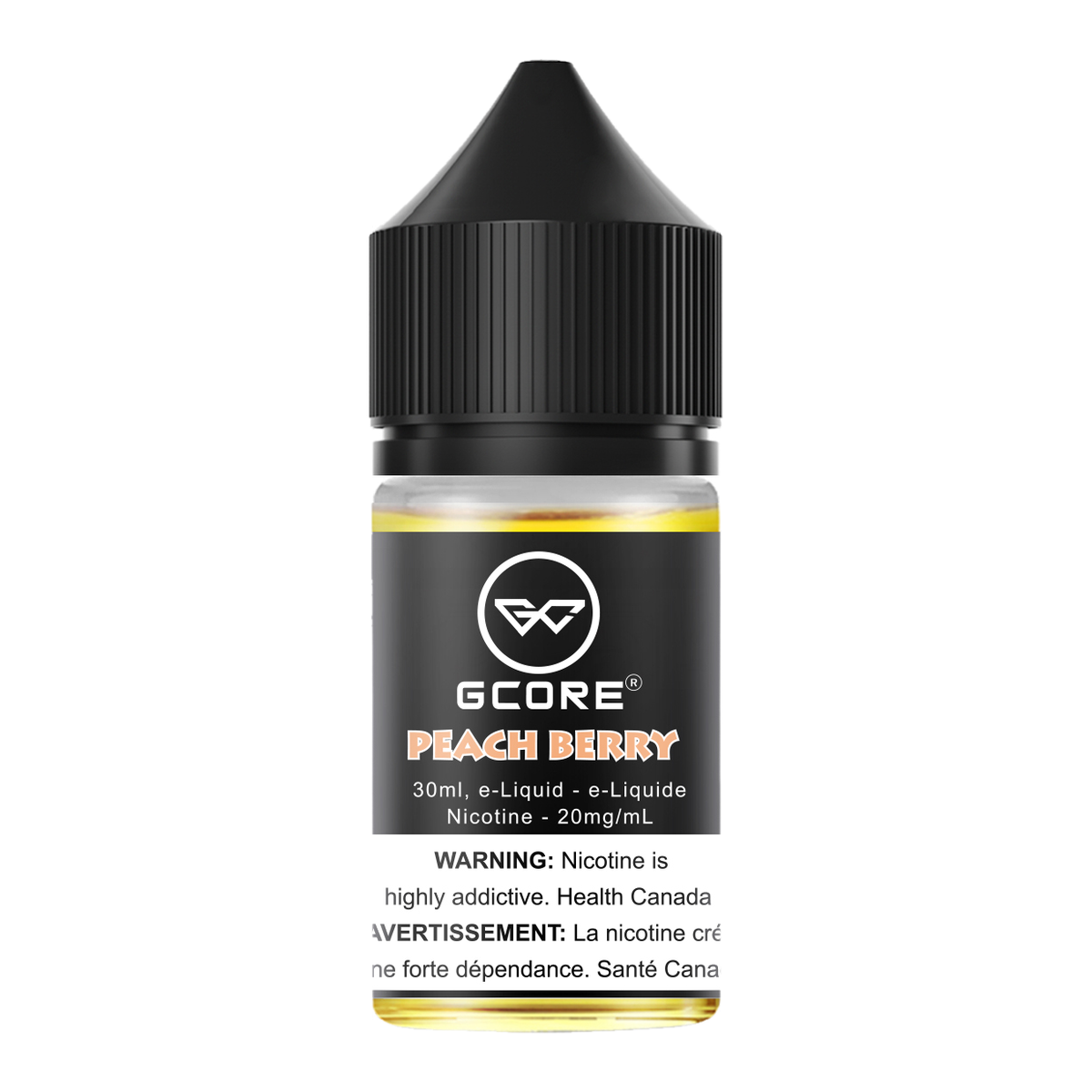 Gcore Salt Nic E-Juice 30mL Peach Berry