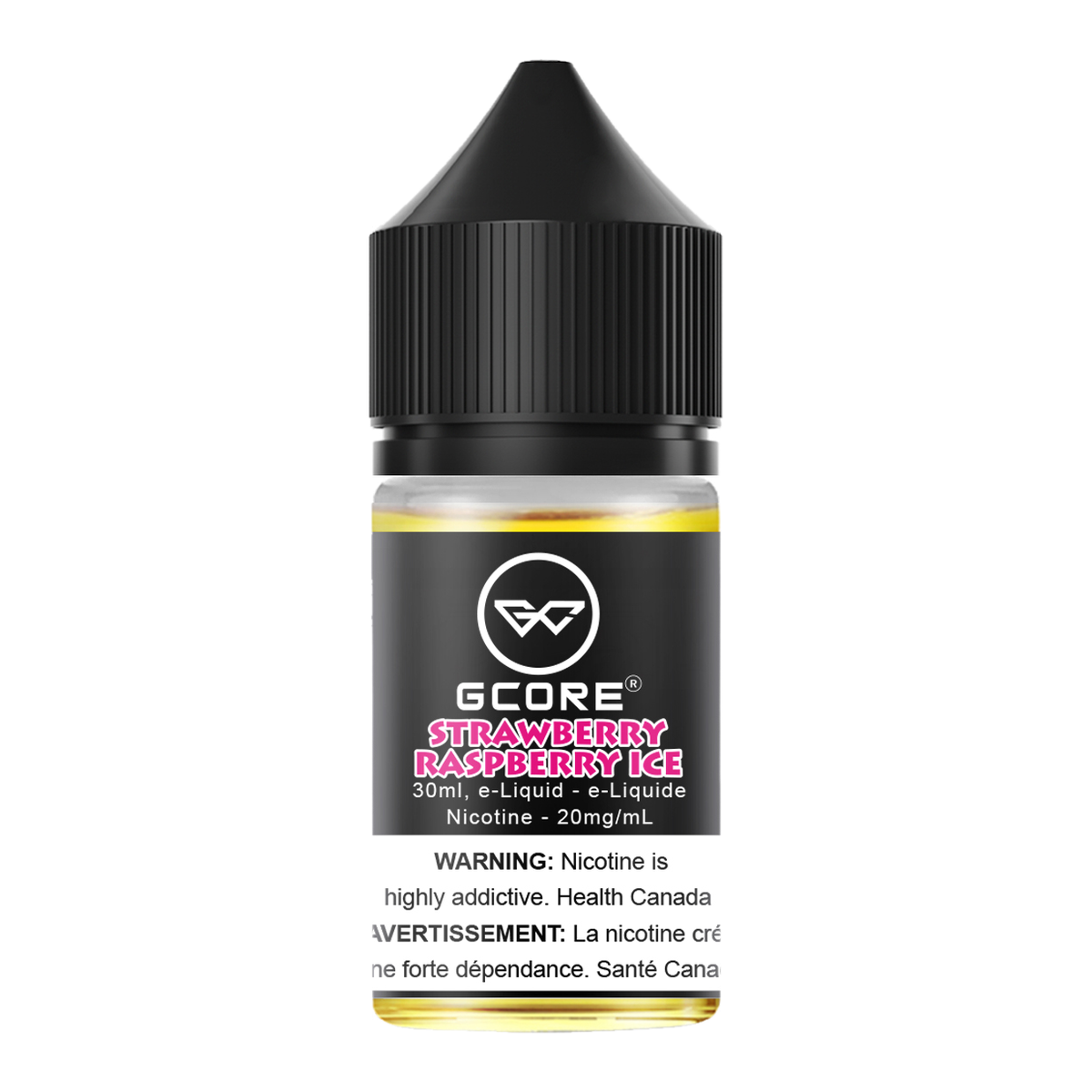 Gcore Salt Nic E-Juice 30mL Strawberry Raspberry Ice