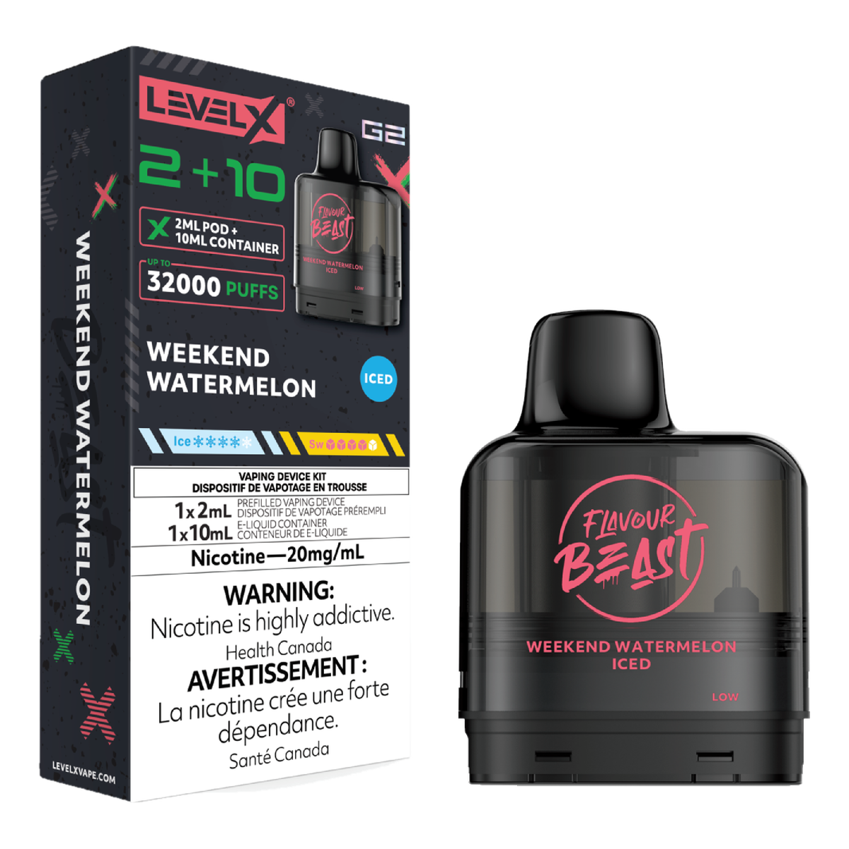 Level X Flavour Beast 32k G2 2+10 Pods