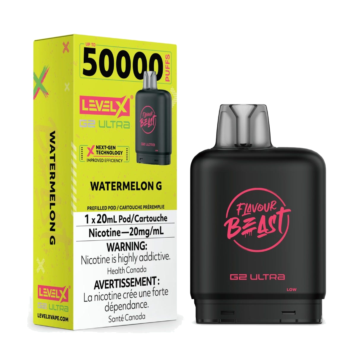 Level X Flavour Beast 50k G2 Ultra Pods Watermelon G