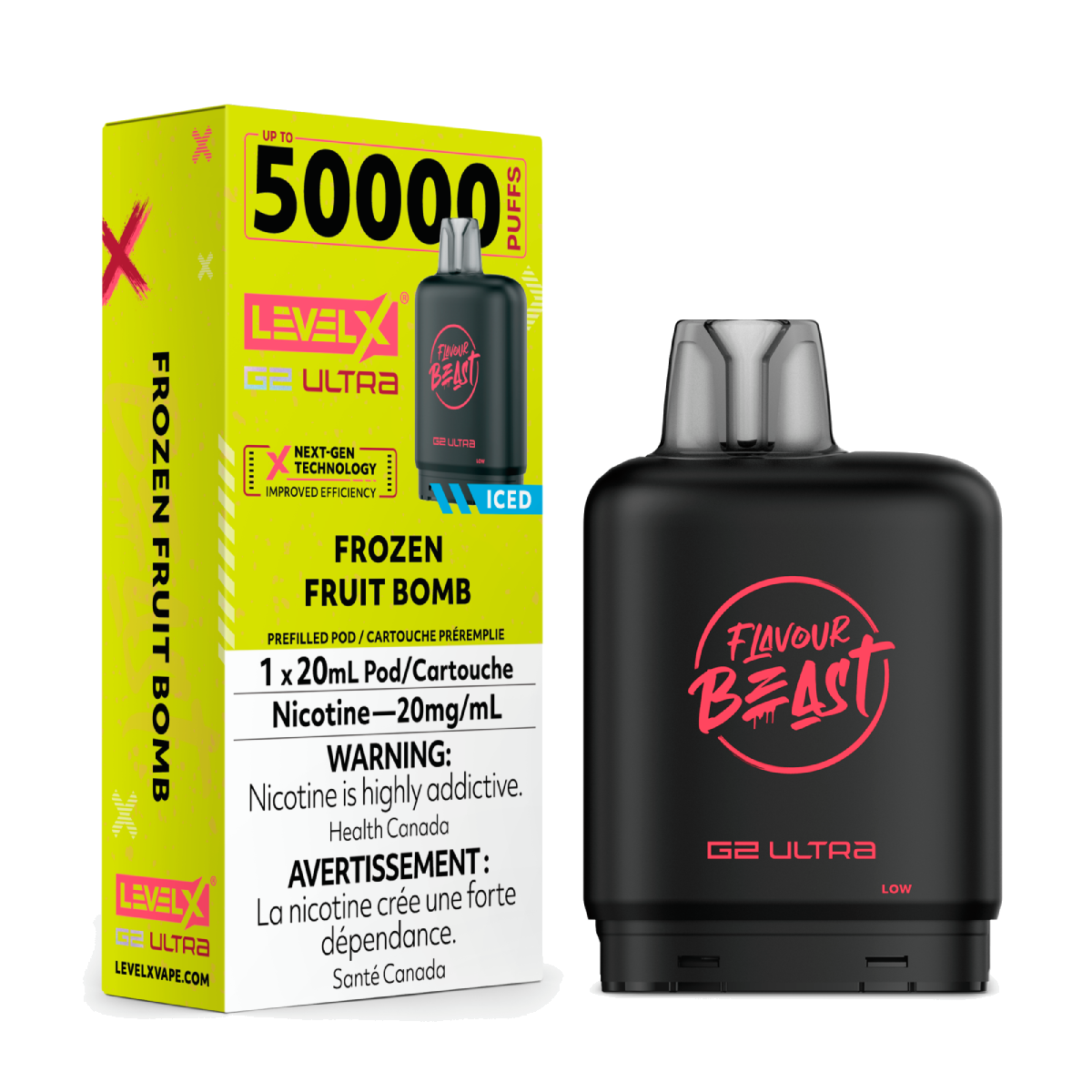 Level X Flavour Beast 50k G2 Ultra Pods Frozen Fruit Bomb