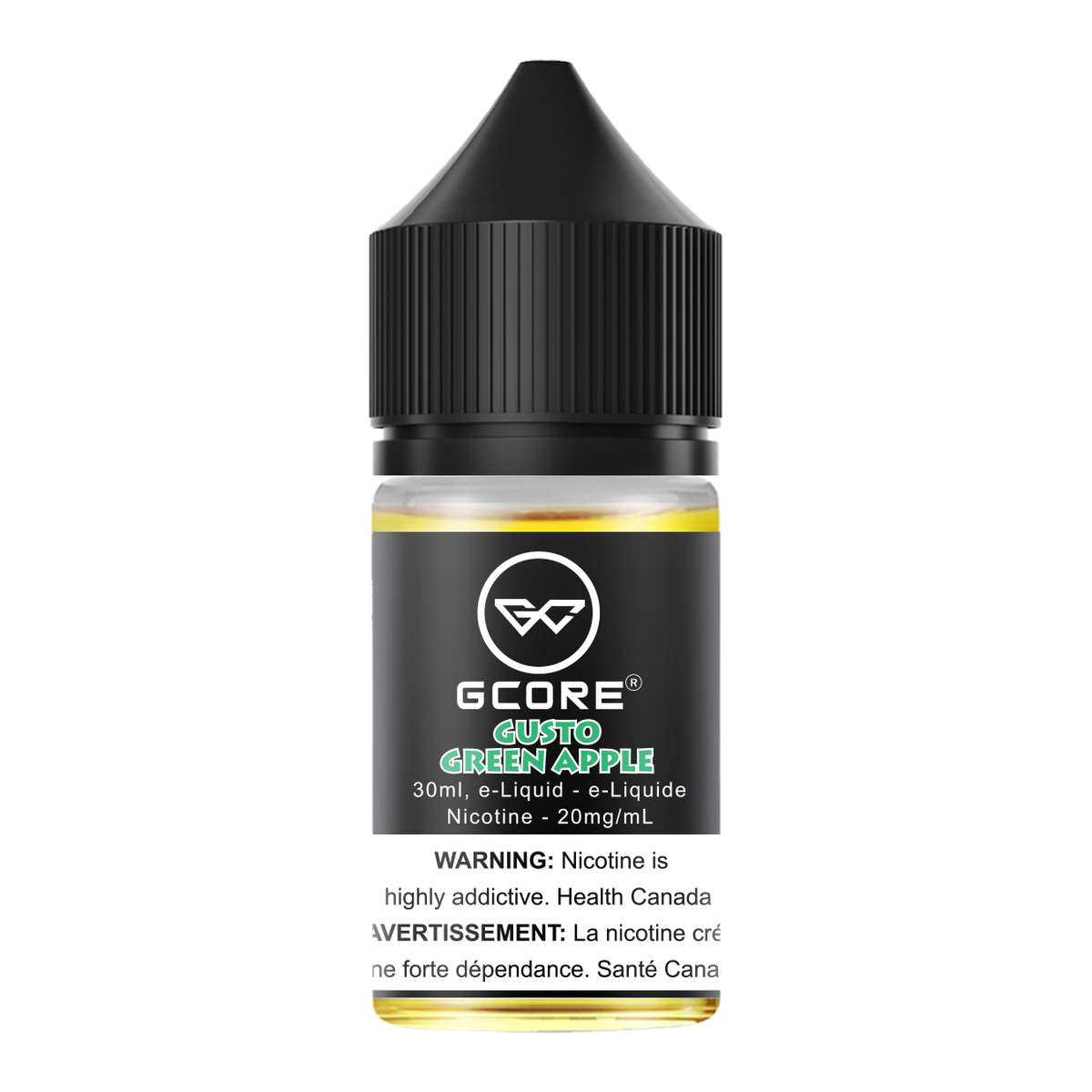 Gcore Salt Nic E-Juice 30mL Gusto Green Apple