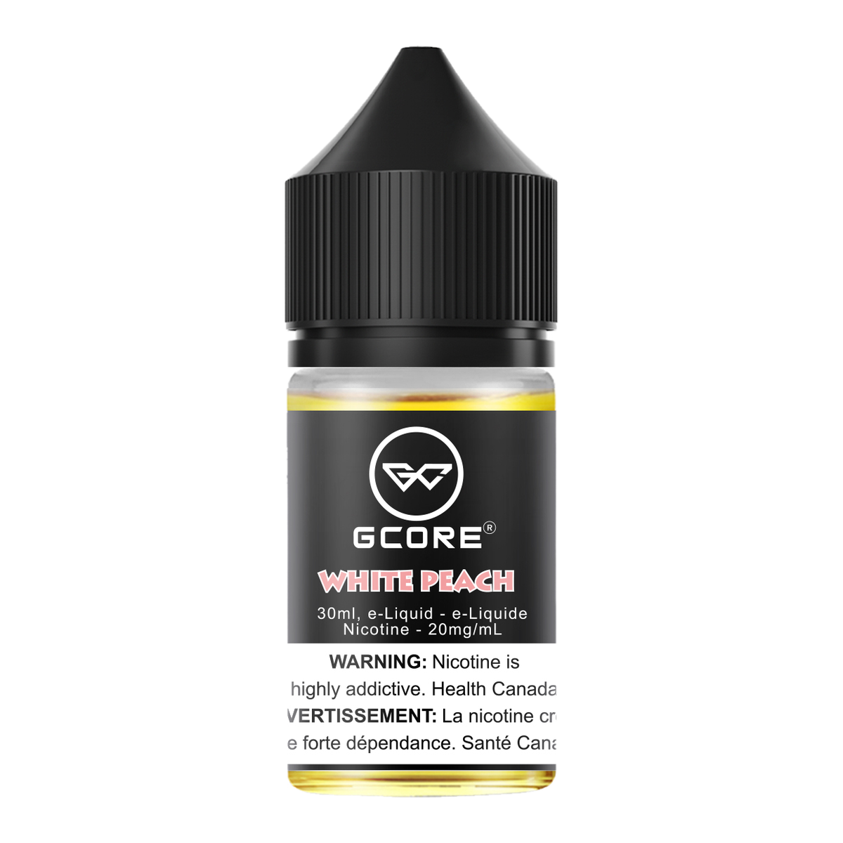 Gcore Salt Nic E-Juice 30mL White Peach