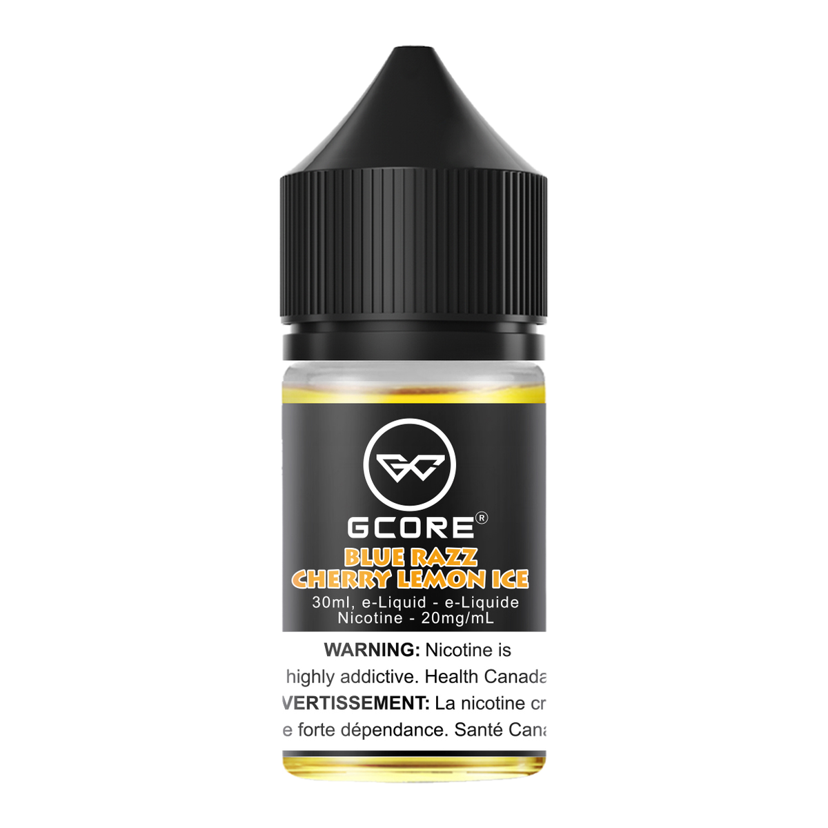 Gcore Salt Nic E-Juice 30mL Blue Razz Cherry Lemon Ice